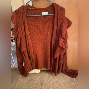 Universal Threads Burnt Orange Cardigan